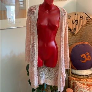 Crochet cardigan with pockets